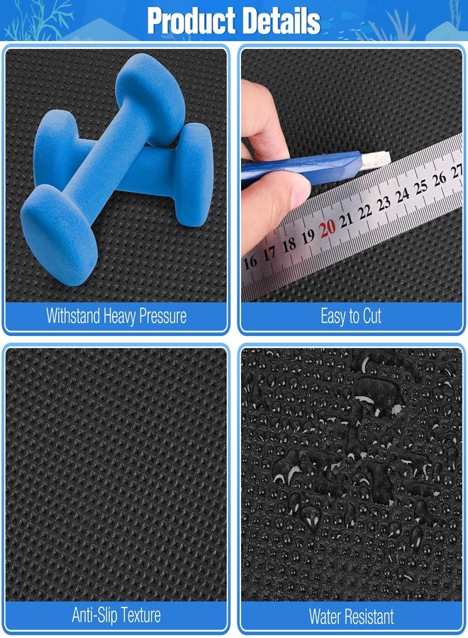 ToLanbbt 2PCS Aquarium Leveling Mat for Under Tank, 30" x 15" x 0.2" Neoprene Foam, Non-Slip Shockproof Self Leveling Fish Tank Mat, Easy to Cut, Water Compressible Mat for Uneven Surfaces, Black - Image 5
