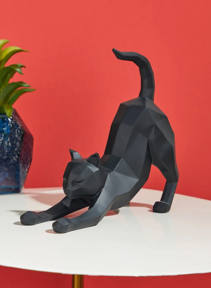 present time Cat Origami Statue