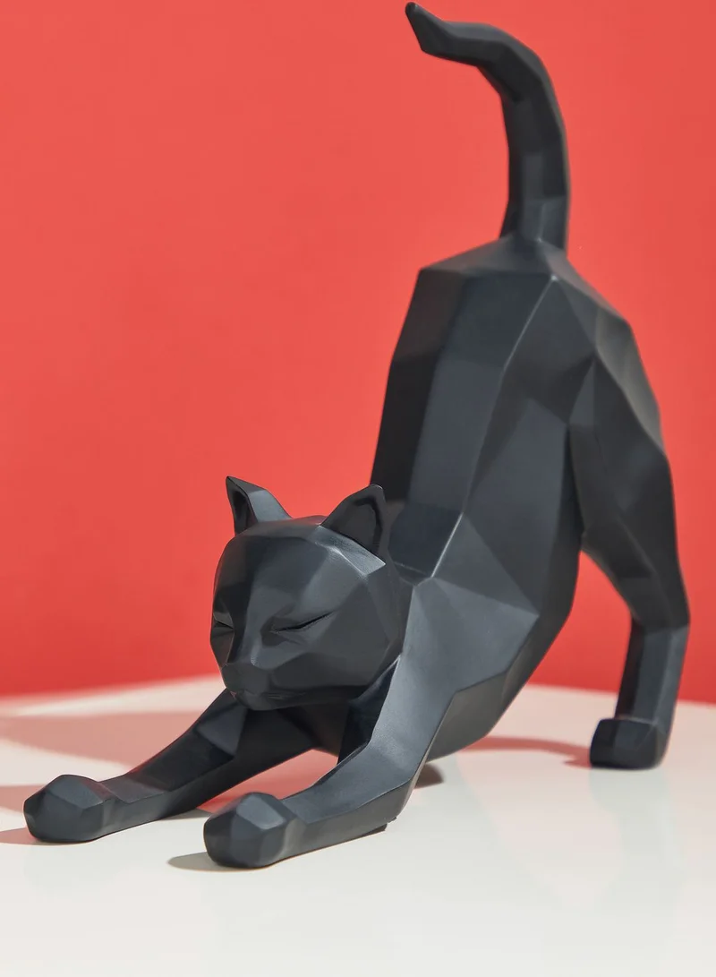 present time Cat Origami Statue