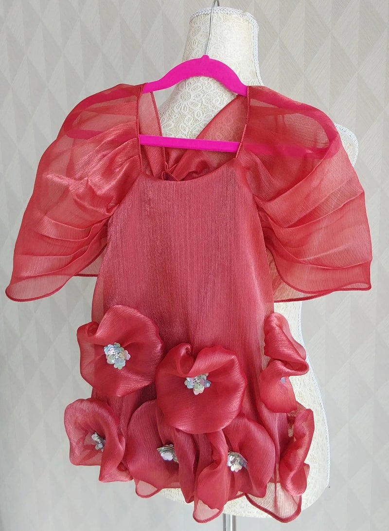 الريش البنفسجي  ALREESH 25- LUXURY DRESS FOR KIDS - Image 1