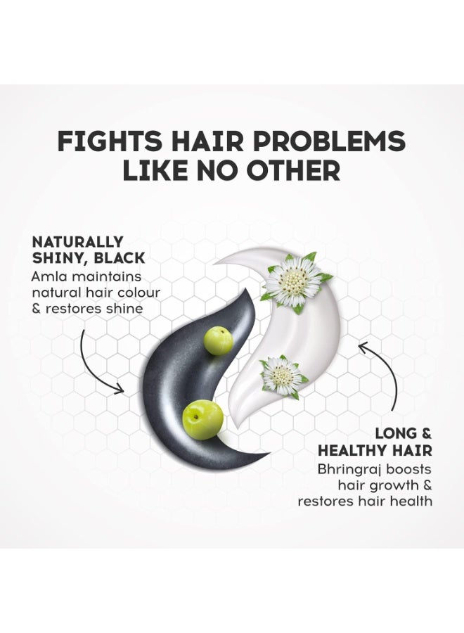 Dabur Vatika Long & Black Shampoo - 640 ml | With Amla & Bhringraj | For Shiny, Long & Black Hair | No Added Parabens | Provides Gentle Cleansing, Conditioning & Nourishment to Hair - Image 3
