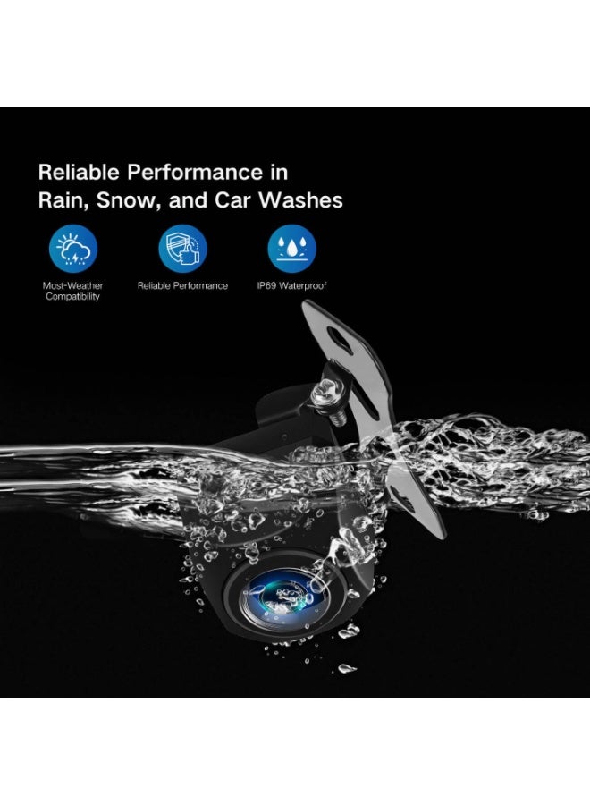 SYOSI SYOSI HD Reverse Camera for Car, AHD 720/1080P Switchable 170°Perfect Angle Night Vision IP69 Waterproof Rearview Universal Reverse Cam Kit for Vehicle/SUV/RV/Pickup/Sedans  - Image 5