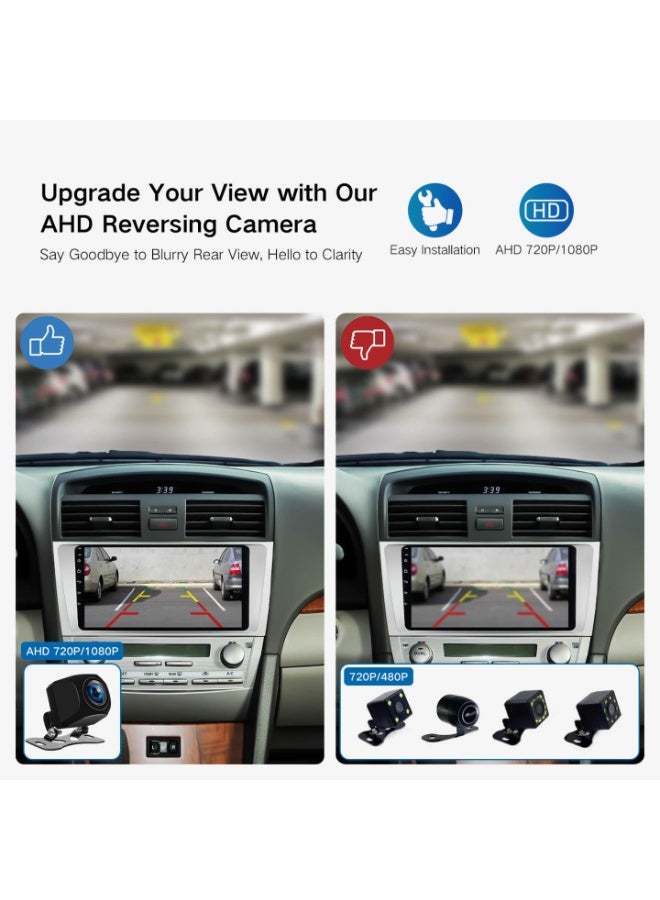 SYOSI SYOSI HD Reverse Camera for Car, AHD 720/1080P Switchable 170°Perfect Angle Night Vision IP69 Waterproof Rearview Universal Reverse Cam Kit for Vehicle/SUV/RV/Pickup/Sedans  - Image 3