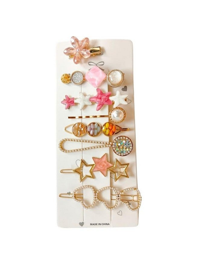 CHRONEX 8 Piece Korean Style Pearl Metal Hair clips, Plastic Pearl Barrettes Hairpin Hair Claw, Synthentic Hair Extension for Womens & Girls - Image 3