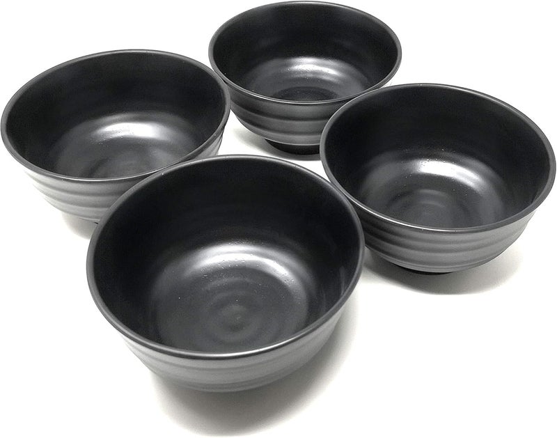 Asian Home 40 Ounce Large Melamine Japanese Ramen Noodle Soup Bowl Hard Plastic Dishware for Udon Soba Pho Asian Noodles  709 x 394 4 Bowls - Image 1