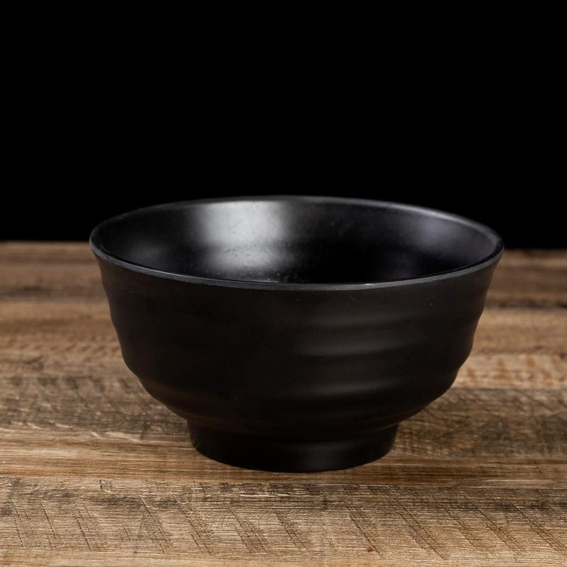 Asian Home 40 Ounce Large Melamine Japanese Ramen Noodle Soup Bowl Hard Plastic Dishware for Udon Soba Pho Asian Noodles  709 x 394 4 Bowls - Image 3