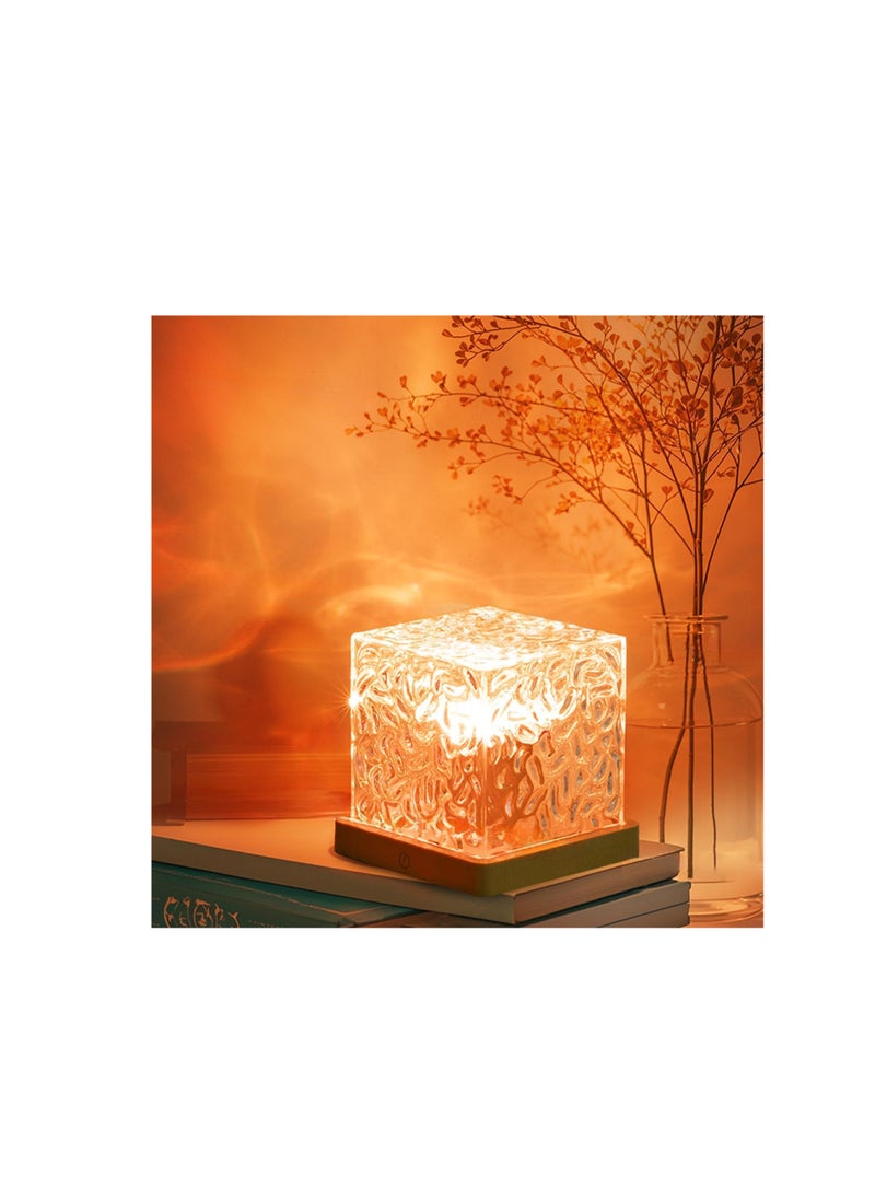 Projector Lamp with Ocean Waves, 3 Colours  Lamp, Rotating LED Water Pattern Light, Perfect for Bedroom/Party/Game Room Night Light