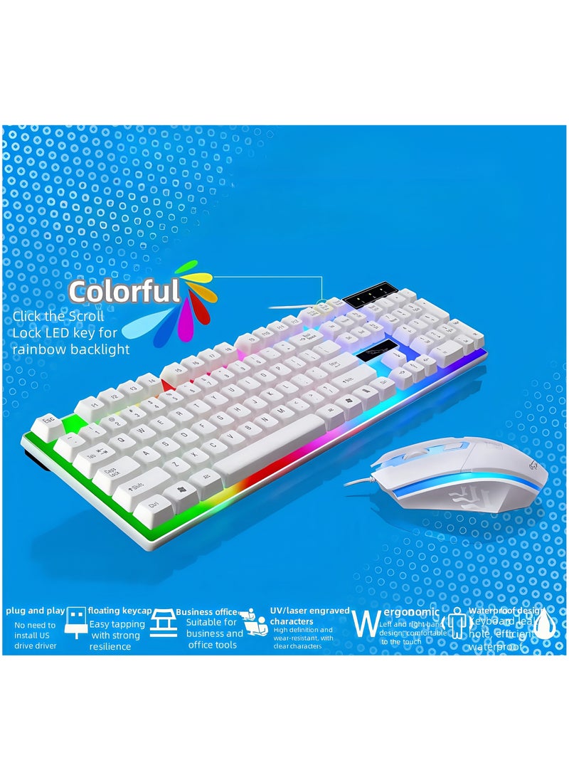 KUYING - high quality G21 wired LED gaming keyboard and mouse set - Image 1