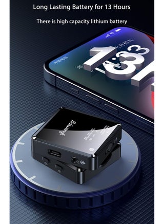 ميكروفون لاسلكي 3 في 1 مع خاصية إلغاء الضوضاء، ميكروفون صغير لأجهزة iPhone وiPad وiPhone 17 والهواتف الذكية وكاميرا الكمبيوتر، ميكروفون لافاليير سهل التركيب والتشغيل لفيديوهات YouTube وTikTok والبث المباشر - view 2