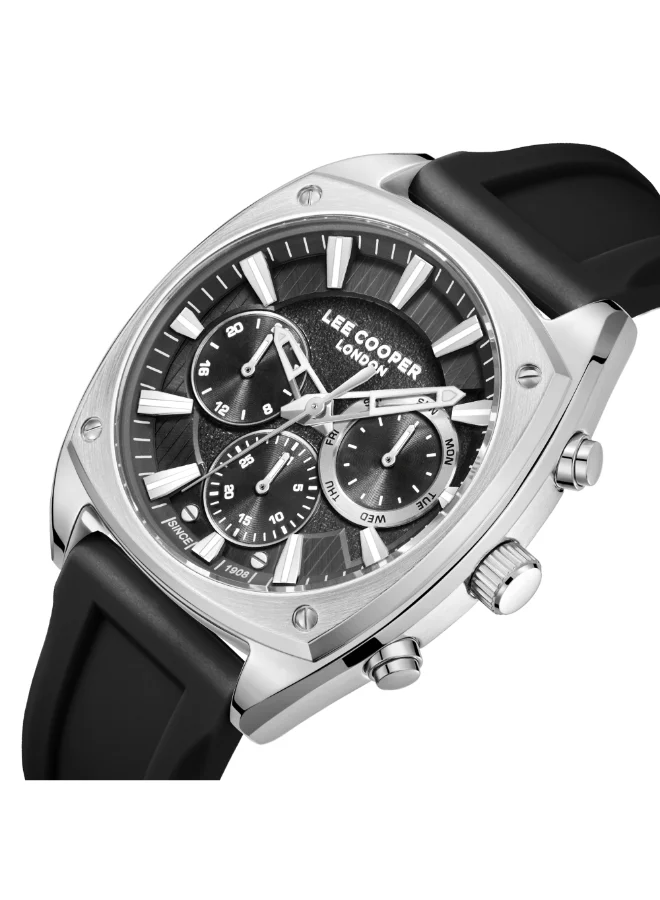 Lee Cooper Men's Silicone Multi Function Watch LC08237.361 - 43x50,5 mm