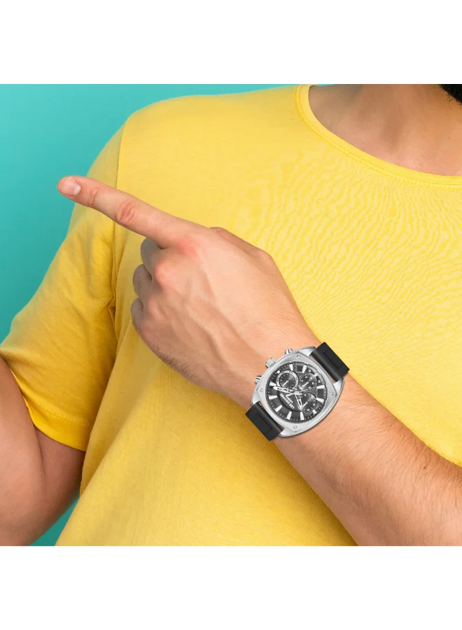 Lee Cooper grey Men's Silicone Multi Function Watch LC08237.361 - 43x50,5 mm for Men | Best Price UAE