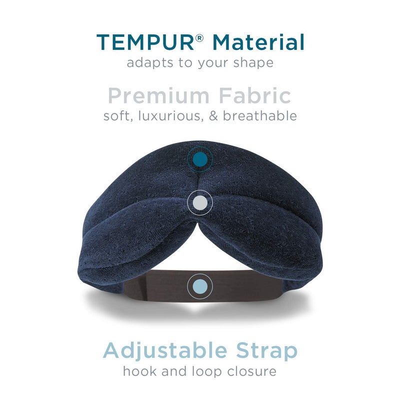 Tempur-Pedic Sleep Mask, One Size, Navy, 1 Count (Pack of 1) - Image 5