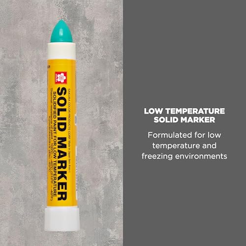 SAKURA SOLID MARKER SAKURA Solid Paint Markers with Twist Up Tip - Low Temperature Permanent Marker Pens - Window, Wood, & Glass Marker - Green Paint - 3 Pack - Image 2