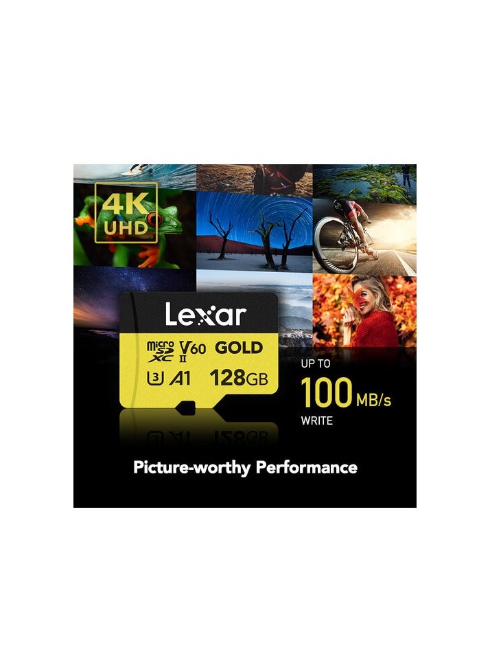 Generic Lexar 128GB Professional GOLD UHS-II microSDXC Memory Card  - Image 4