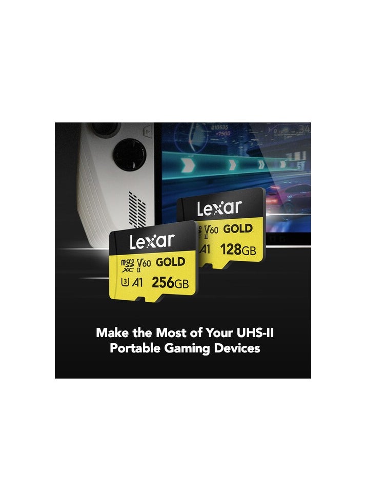 Generic Lexar 128GB Professional GOLD UHS-II microSDXC Memory Card  - Image 5