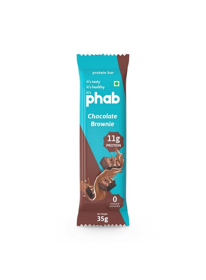 Phab Chocolate Brownie 11G Protein Bars (Pack Of 6), Pea Isolate, High Fiber, No Preservatives For Energy, Fitness & Immunity With Goodness Of Dates & Cocoa Powder, 210 Gm - Image 3