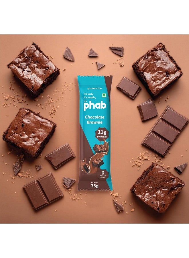 Phab Chocolate Brownie 11G Protein Bars (Pack Of 6), Pea Isolate, High Fiber, No Preservatives For Energy, Fitness & Immunity With Goodness Of Dates & Cocoa Powder, 210 Gm - Image 4