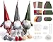 Threan 3 Set DIY Gnome Kit Elf Gnome Plush Crafts Felt Christmas Ornaments Sewing Craft DIY Ornaments for AdultsClassic Style - Image 3