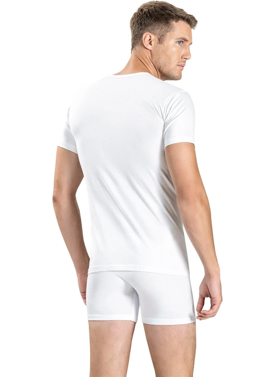 Jiber Men's Cotton Crew Neck Undershirt 103 - 3 Pieces