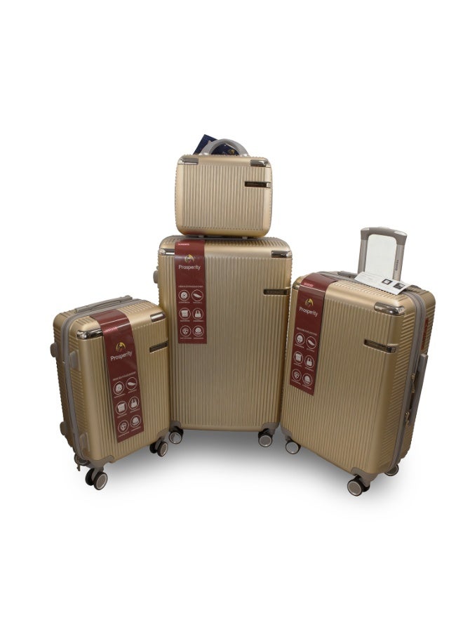 الازدهار أمتعة Prosperity المتميزة القابلة للتوسيع مع 8 عجلات صامتة، خفيفة الوزن من مادة ABS+PC، مقاسات متعددة للسفر الفاخر - Image 2
