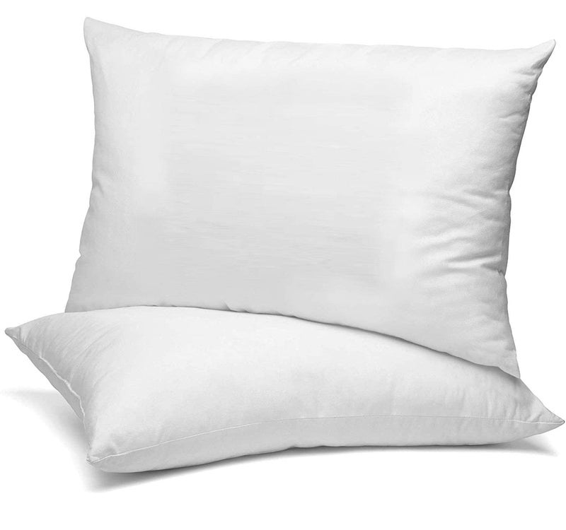 HEGZI Baby Toddler Pillows Set of 2, 12" X 18", Soft 100% Hypoallergenic - Kids Pillow - Safe, Infant, Baby Perfect for Travel, Daycare, Toddler Cot, Crib, Bed - White - Image 1
