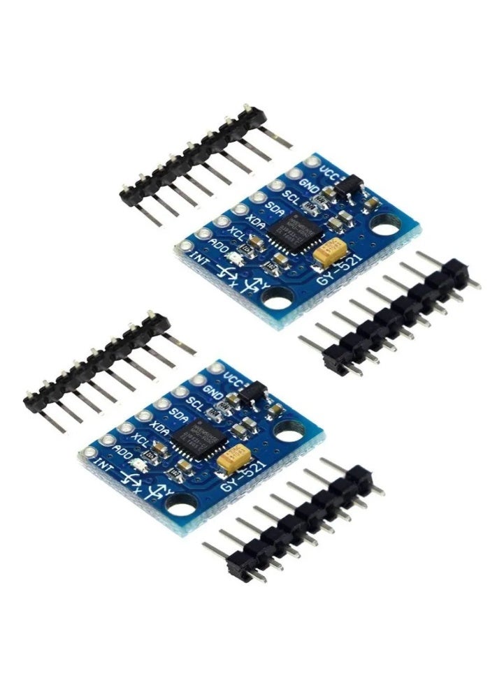 2-Pack 3-Axis Accelerometer and Gyroscope Module GY-521 MPU-6050 - Image 1