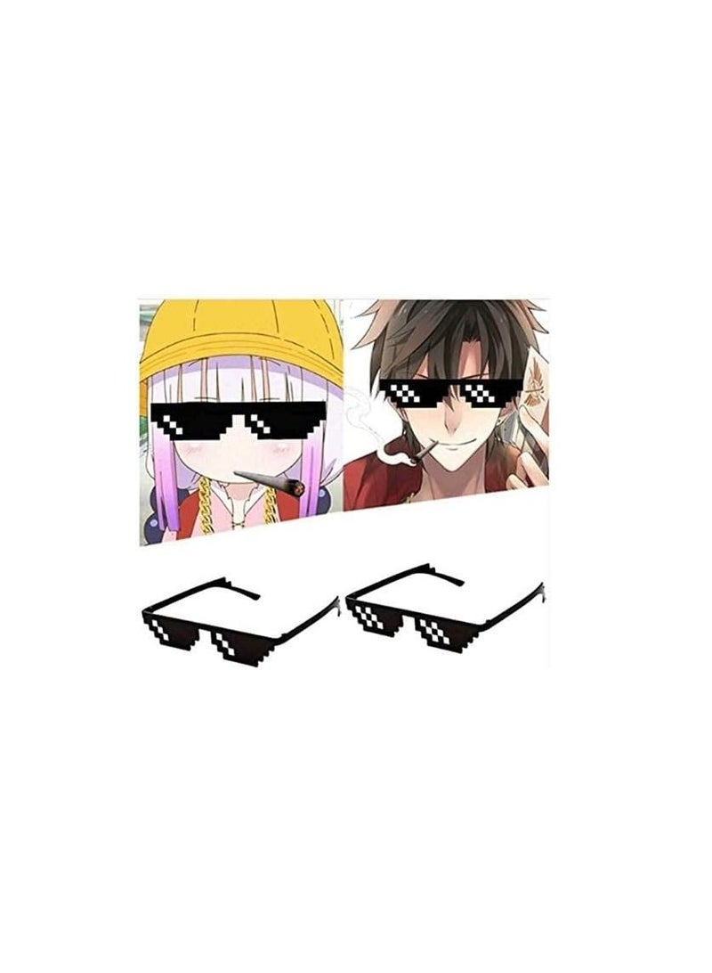 ORiTi Pixelated Sunglasses Mosaic Glasses Party Deal with It MLG Shades Toy