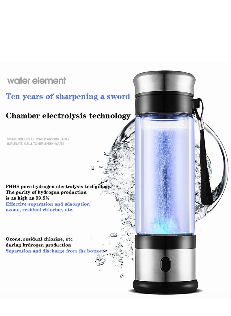 SOLARAE Hydrogen Water Bottle Generator - Portable 3 Minute Hydrogen-Rich Water Bottle, Rechargeable with the Latest Anti-Oxidation and Anti-Aging Technology. Hydrogen Water Generator providing up to 800 PPB - Image 3