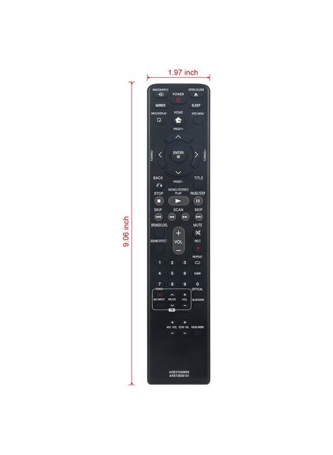 Vinabty AKB73636101 AKB37026858 Replaced Remote fit for LG Home Theater HT805SH HT-904SA HT904PA HB906SBPD LHT854 HT805TQ DH6520T SH85TQ-S Sh85TQ-C Sh85TQ-W DH7530TW HT906TA LHD756 HT806TH DH7520T DH7530T - Image 2