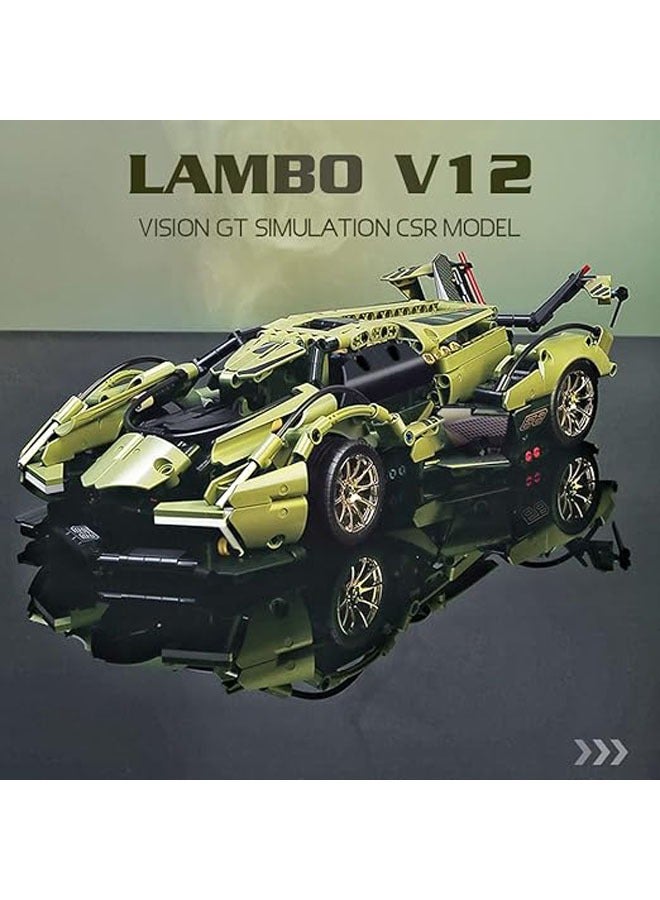 general Sports Car Building Blocks Toy Boy or Adult Kit, 1:14 MOC Construction Set Racing Model for Boys 12-16 Years Old 8-14 Years Old Car (1039 pcs) - Image 4