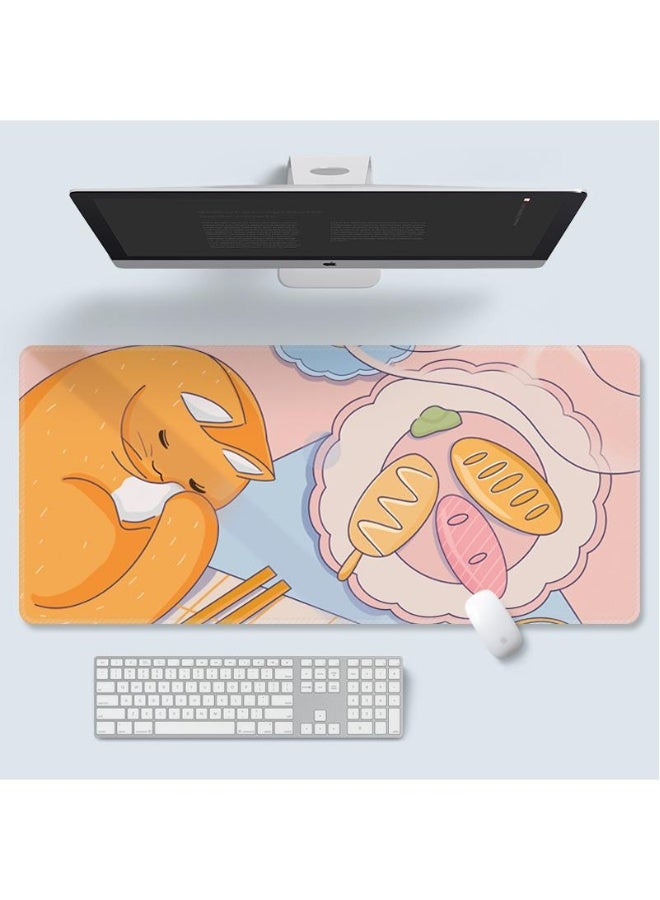 Large Anime Personality Gift Games Gaming Mouse Pad Extended Large Mat Desk Pad Stitched Edges Mousepad Long Mouse Pad And Non-Slip Rubber Base Mice Pad 900X400X3mm - Image 1
