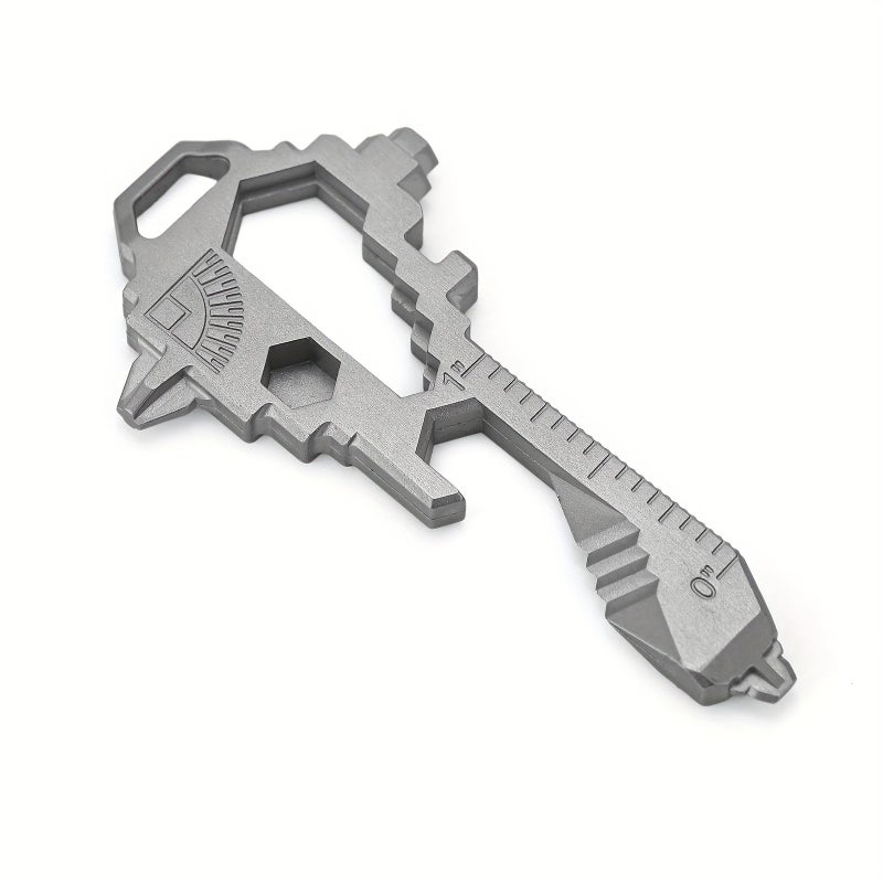 Stainless Steel Keychain Multitool With Bottle Opener Wrench Keyring - Image 5
