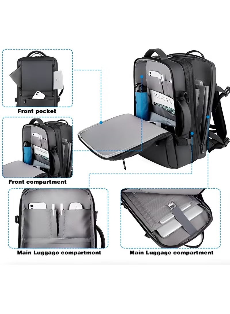 Skycare Large Carry On Backpack for Women and Men Airline Approved Waterproof Business Laptop Daypack and Gym Bag - Image 4