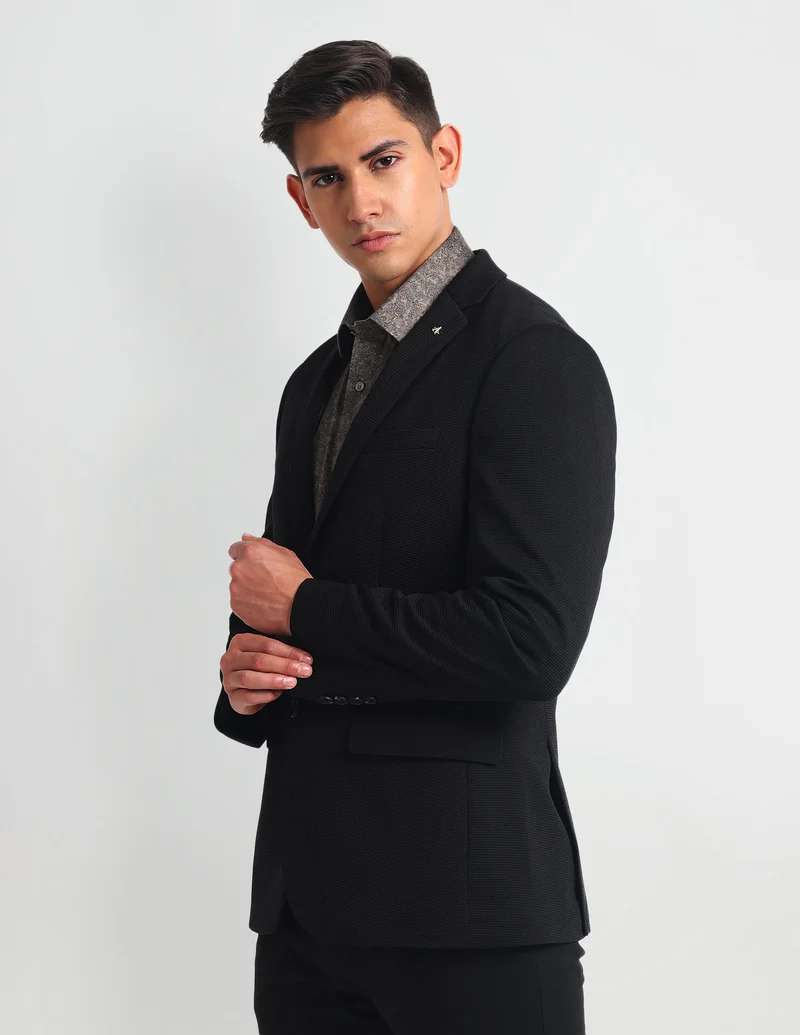 Arrow Black Zero Calorie Slim Fit Blazer for Men | Best Price UAE