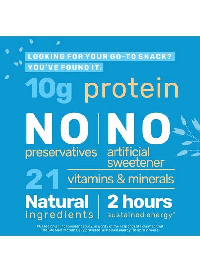 RiteBite Max Protein Daily Choco Classic 10g Protein Bars [Pack of 6] Protein Blend, Fiber, Vitamins & Minerals, No Preservatives, 100% Veg, For Energy, Fitness & Immunity - 300g - Image 5