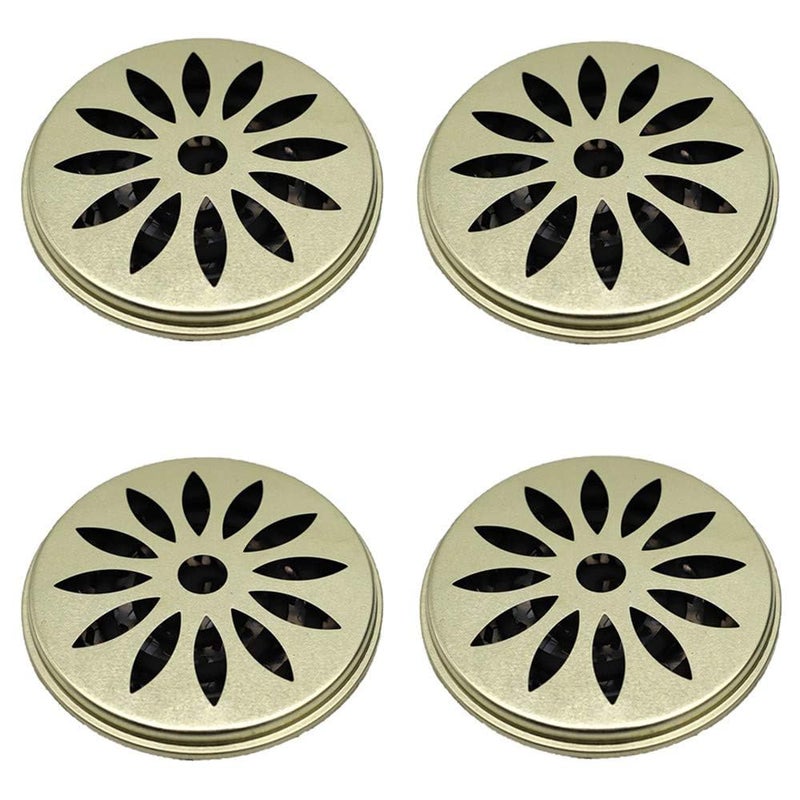 Styxon Stainless_Steel Mosquito Coil Holder Mosquito Coil Incense Burner With Cover For Outdoor Use Deck Patio Pool Side Camping Hiking And Fishing Pack 4Silver