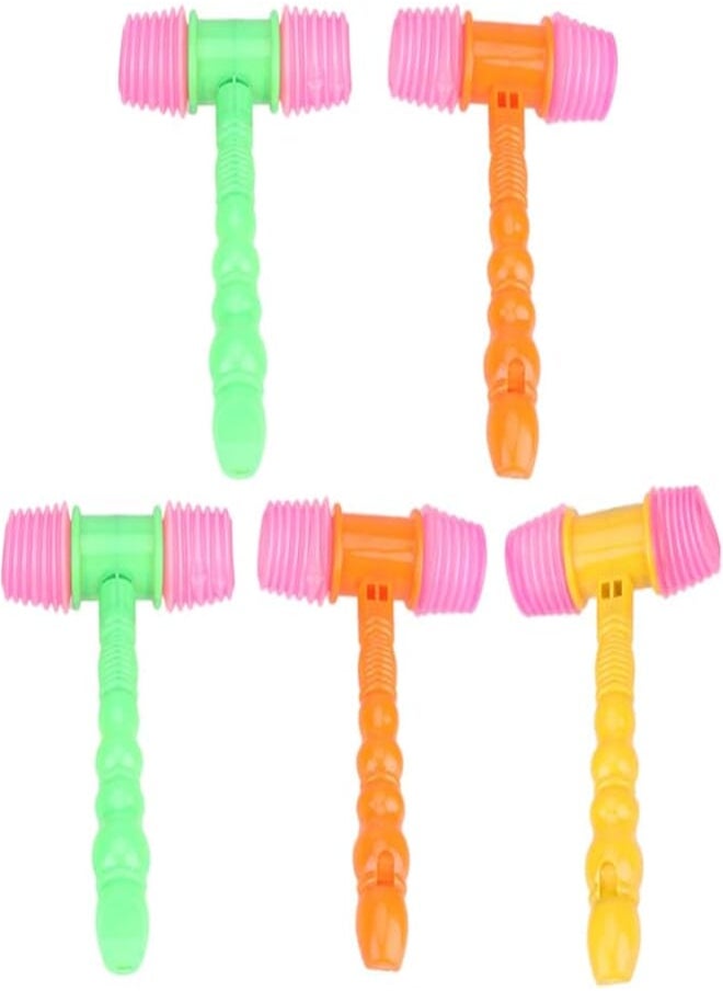 Toyvian Toyvian 5pcs Hammers Toys Squeaky Hammer Toy with Random Color Hammers Educational Toys for Kids 