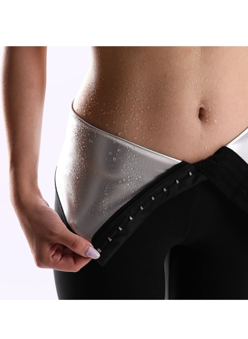 Generic - Sauna Sweat Shapewear Leggings Pants Workout Suit Waist Trainer Shaper Sweatsuit Exercise Fitness Gym Yoga Women - Image 1