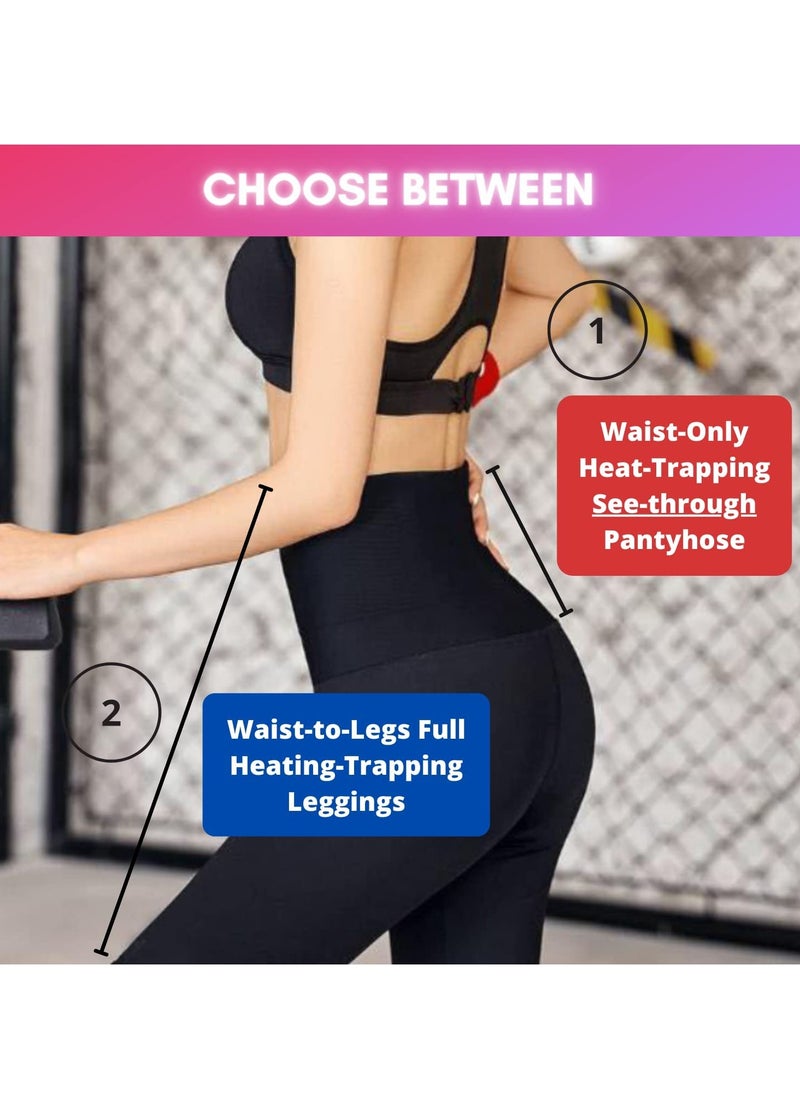 Generic - Sauna Sweat Shapewear Leggings Pants Workout Suit Waist Trainer Shaper Sweatsuit Exercise Fitness Gym Yoga Women - Image 1