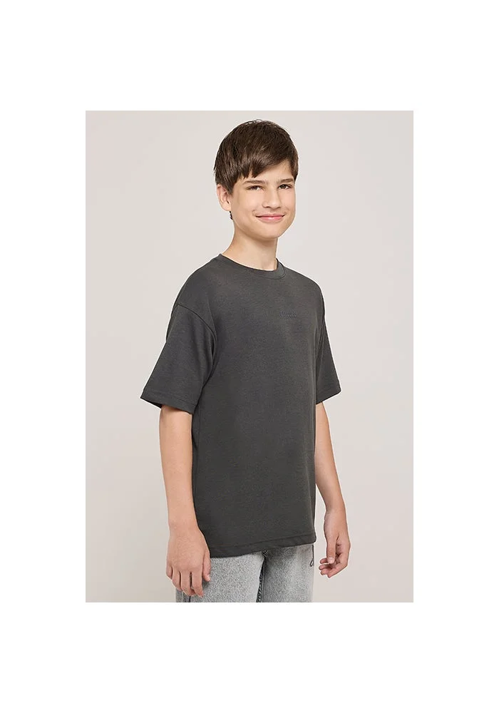 أر أند بي Print Detail T-Shirt With Crew Neck and Short Sleeves