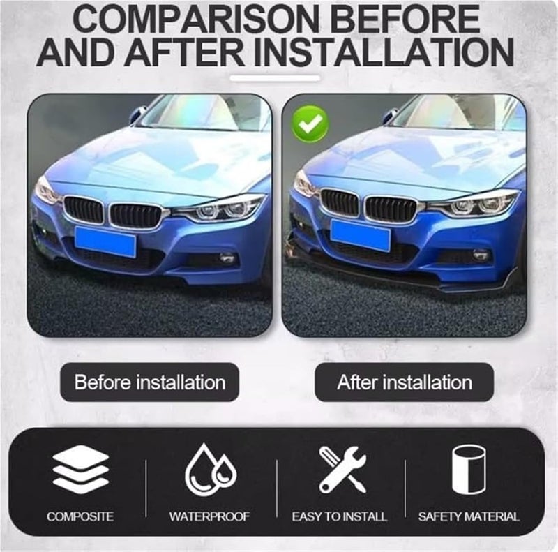 Wivplex Universal Car Front Lip Spoiler Splitter Kit - Image 5