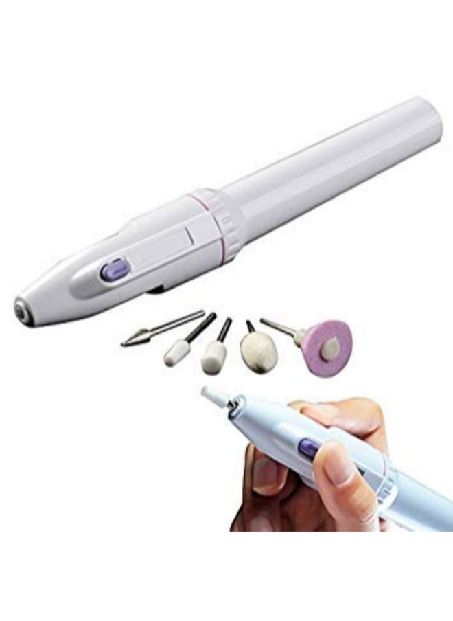 Mobhada - 5 In 1 Nail Trimming Salon Shaper Manicure Pedicure Kit White - Image 1
