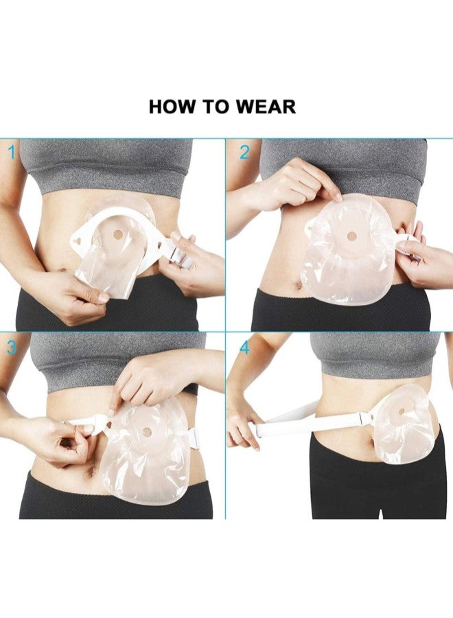 klarako Ostomy Hernia Belt Adjustable Colostomy Bag Stoma Support Belt Elastic Abdominal Binder for After Colostomy Ileostomy Stoma Care  - Image 2
