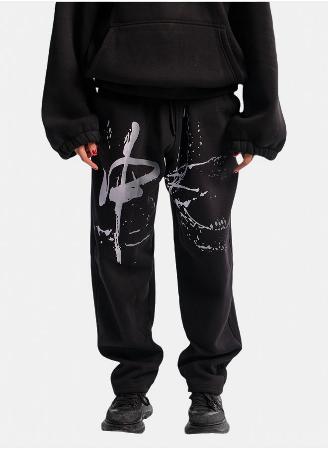 BLACK EDITION UNISEX LOSE SWEATPANTS  - Image 1
