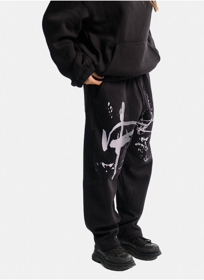 BLACK EDITION UNISEX LOSE SWEATPANTS  - Image 2