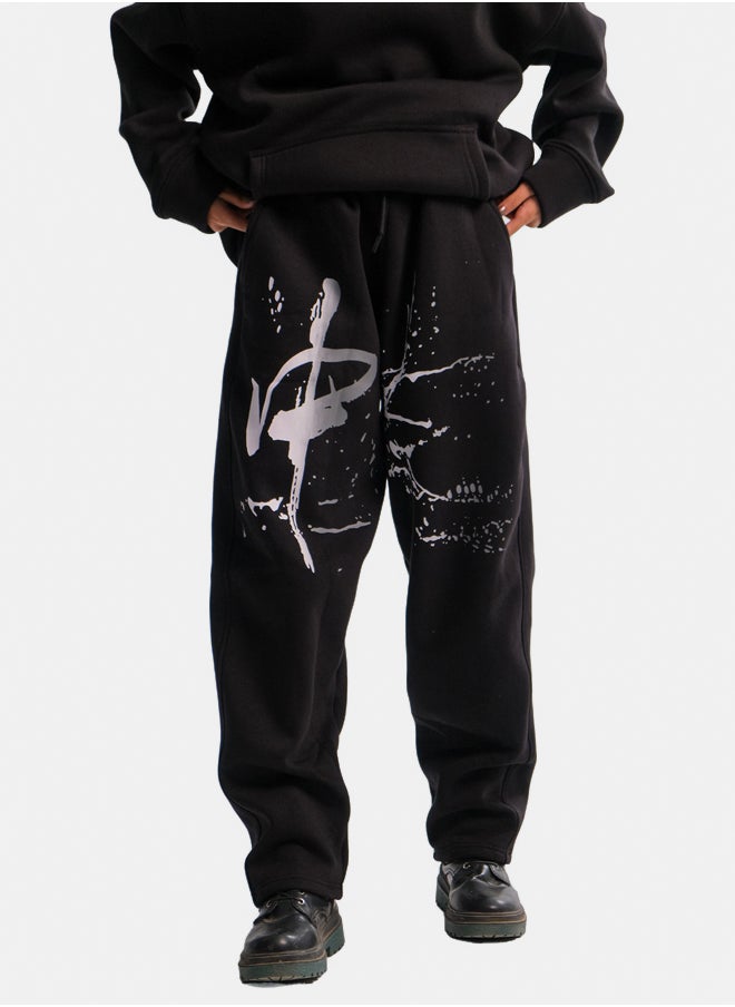 BLACK EDITION UNISEX LOSE SWEATPANTS  - Image 3