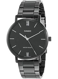 CASIO Analog Stainless Steel Wrist Watch MTP-VT01B-1BUDF - Black  - Image 1