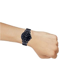 CASIO Analog Stainless Steel Wrist Watch MTP-VT01B-1BUDF - Black  - Image 4
