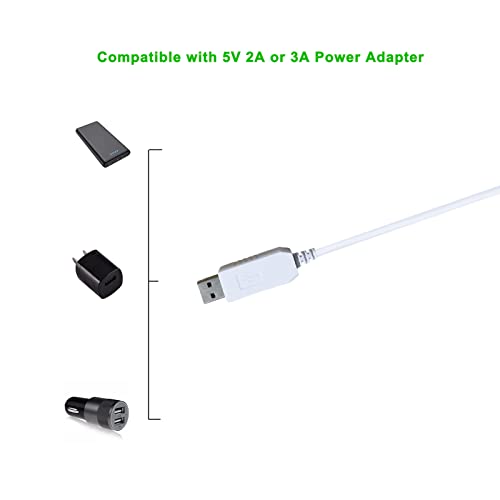 PDEEY Power Cord Replacement for Dot 3rd Generation/Dot 4th Gen/Dot 5th Gen 2022 Speaker, USB Charging Cable 3 ft (Please See Compatible Picture Before Buying) - Image 4