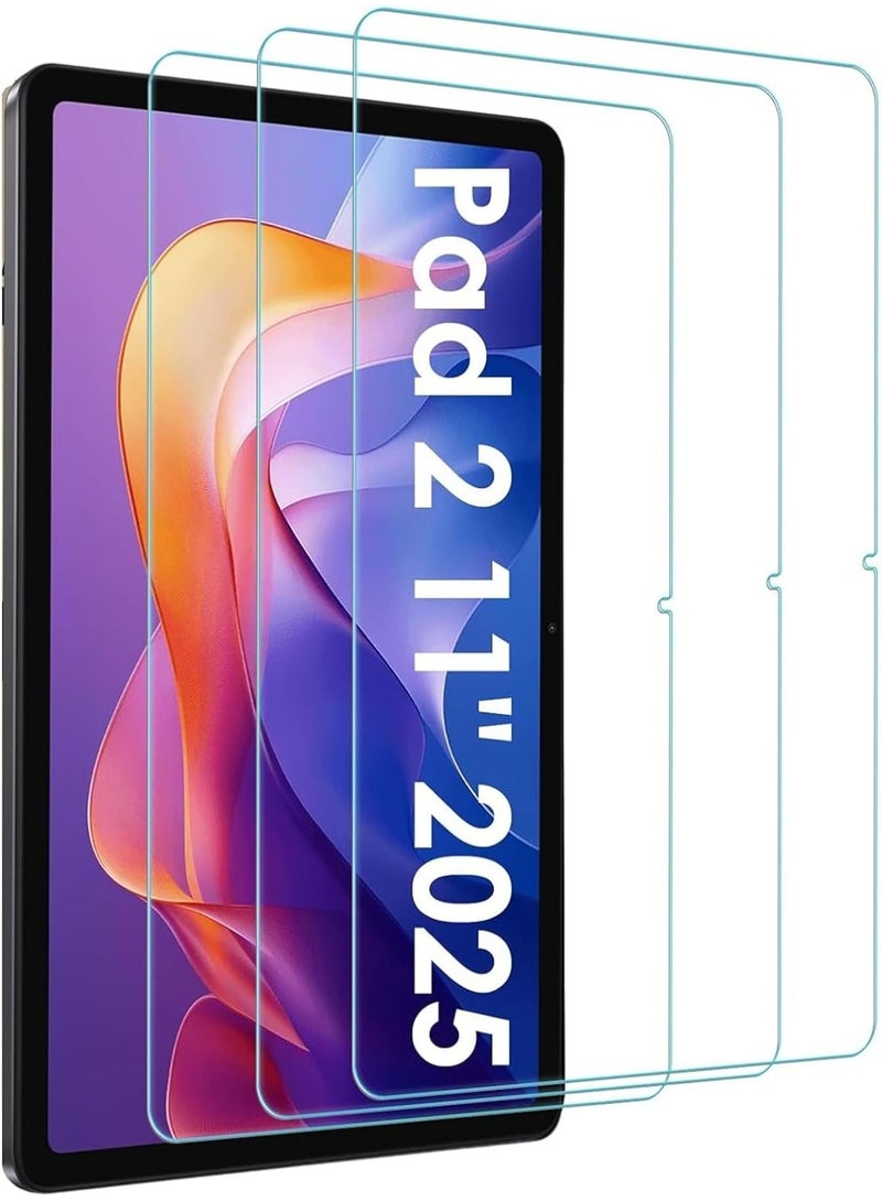 Muzz Redmi Pad 2 11" Screen Protector, Tempered Glass Screen Protector for redmi Pad2 11 inch, 9H Hardness Anti-Scratch HD Full Coverage Bubble Free Screen Protector for Redmi Pad 2 11 inch (3pack) - Image 1